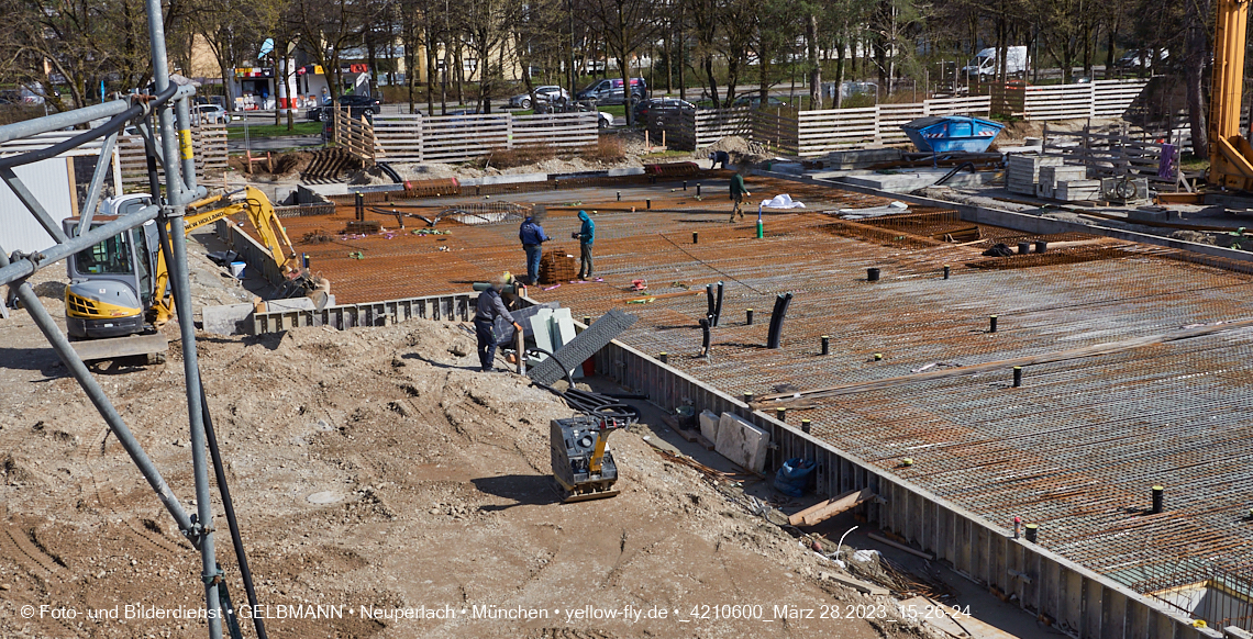 28.03.2023 - Baustelle Haus für Kinder in Neuperlach